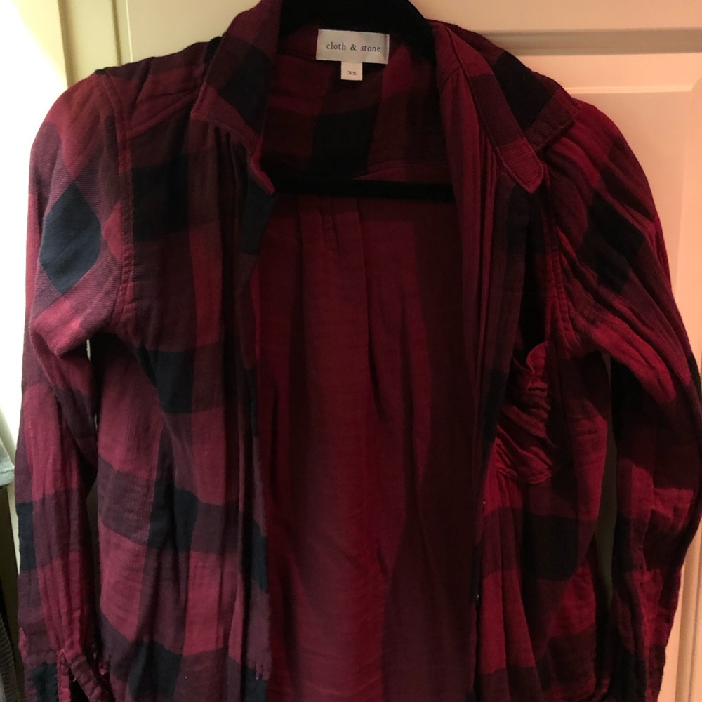 cloth and stone red and black flannel